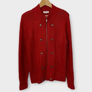 Northern Reflections Peplum Military Cardigan